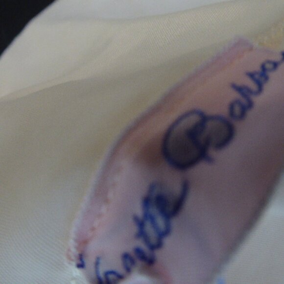 Odette Barsa Bed Jacket lace nude beige top cover up Vintage 50s M L evening - Picture 8 of 8